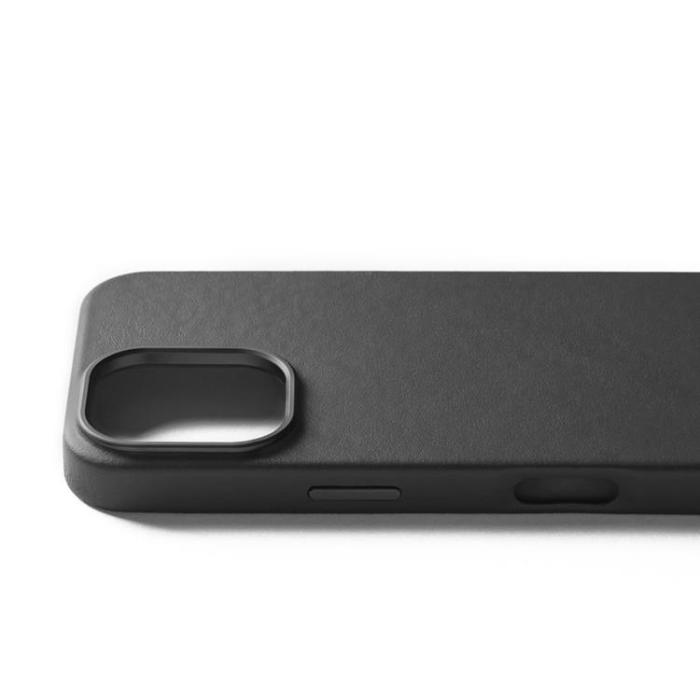 Mujjo - Mujjo iPhone 16 Pro Mobilskal MagSafe Läder - Svart