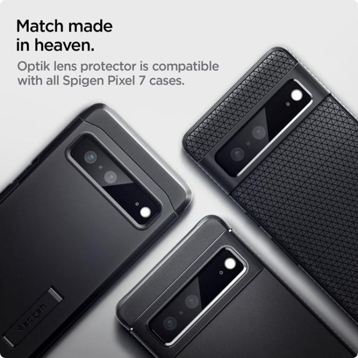 UTGATT1 - [2-Pack] Spigen Google Pixel 7 Linsskydd Härdat Glas - Svart