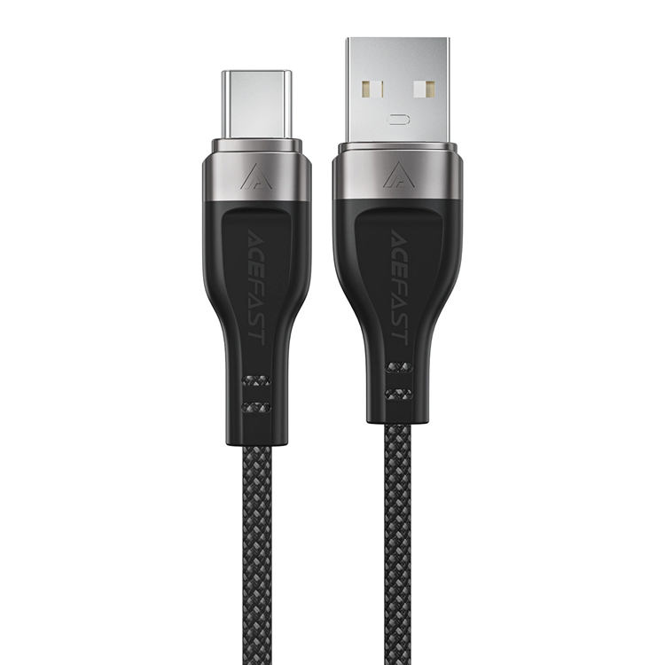 Acefast USB-A - USB-C 3A Kabel 1.2m Magnetic Braid - Svart | 3541 | AlltMobil