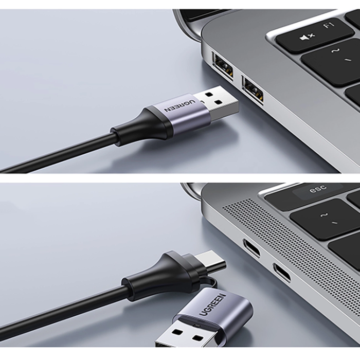 Ugreen - Ugreen USB-A/USB-C till HDMI Adapter - Grå