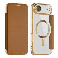 Amorus - AMORUS iPhone Air Plånboksfodral MagSafe RFID - Brun