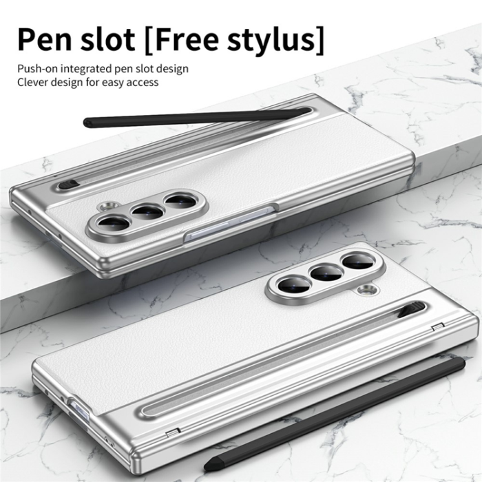 A-One Brand - Galaxy Z Fold 7 Mobilskal Matte Electroplated - Vit
