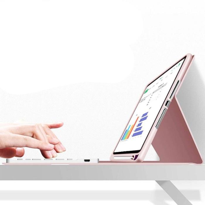 Tech-Protect - SC iPad 10.2 (2019/2020/2021) Fodral och Tangentbord - Rosa