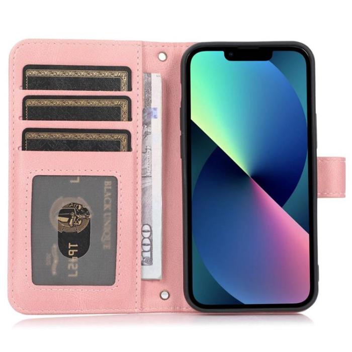 OEM - iPhone 14 Plus Plånboksfodral Flip - Rosa