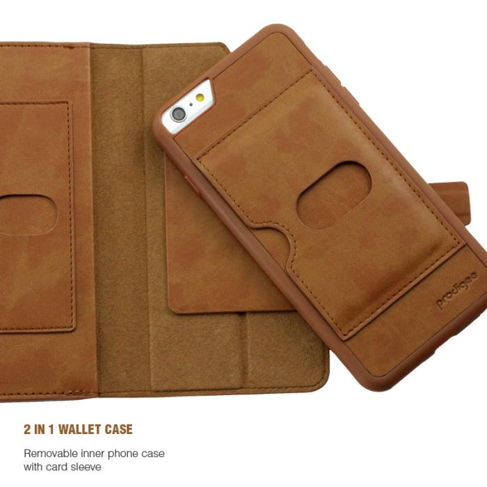 UTGATT1 - Prodigee Legacee Wallet till Apple iPhone 6(S) Plus - Brun