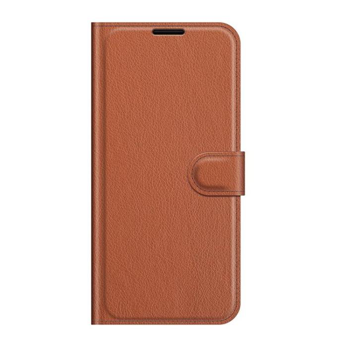 OEM - Litchi Magnetic Fodral Galaxy S22 Plus 5G - Brun