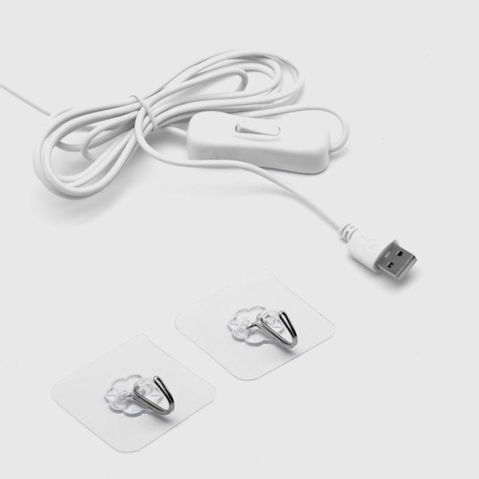 OEM - Neon LED USB Delfin Model - Blå/Vit