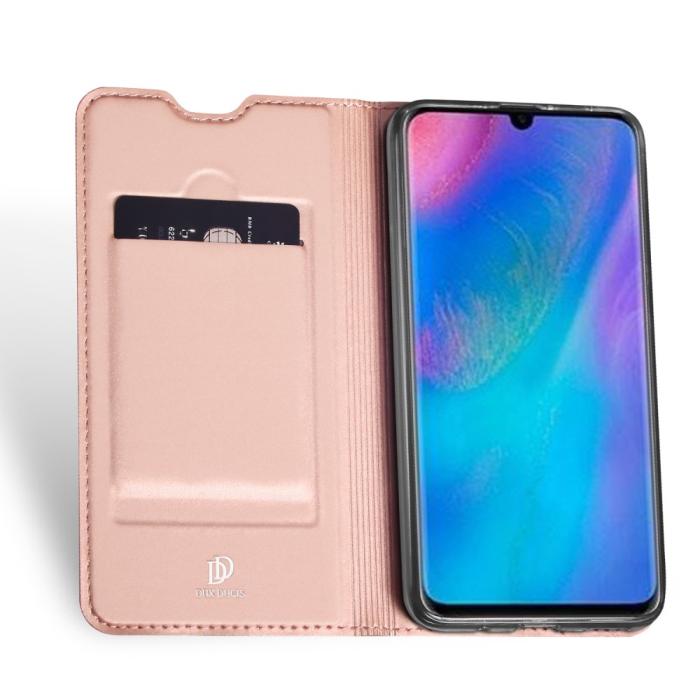 UTGATT1 - Dux Ducis Plånboksfodral till Huawei P30 Lite - Roséguld