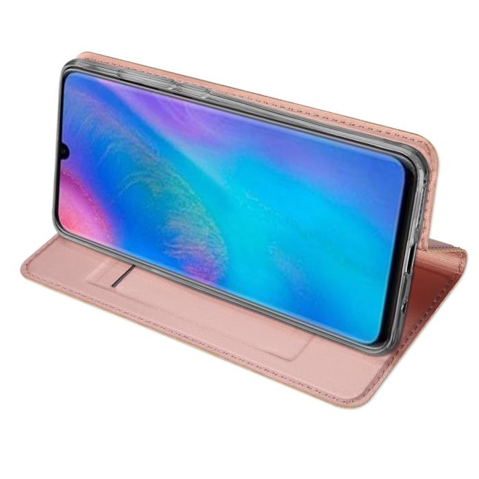 UTGATT1 - Dux Ducis Plånboksfodral till Huawei P30 Lite - Roséguld