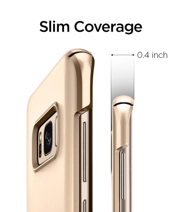 UTGATT4 - SPIGEN Thin Fit Skal till Samsung Galaxy S8 - Gold