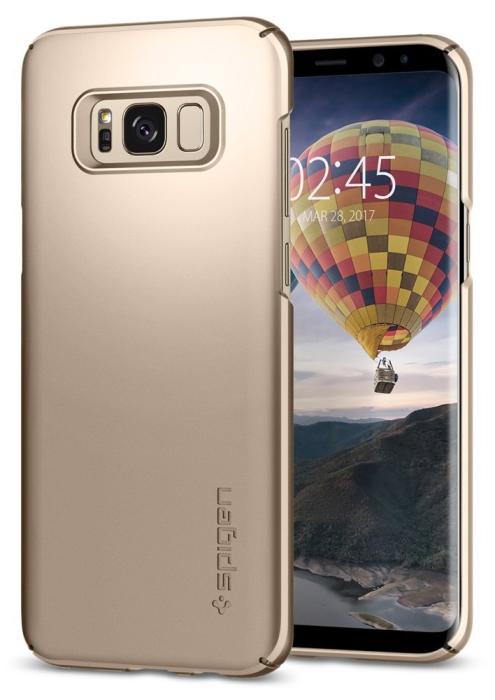 UTGATT4 - SPIGEN Thin Fit Skal till Samsung Galaxy S8 - Gold