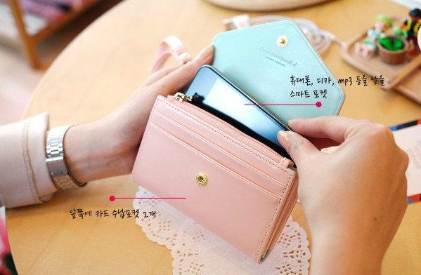 Crown Smart Fold plånbok-mobilväska (Magenta) | 2353 | AlltMobil