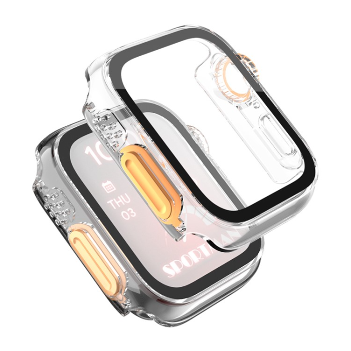 OEM - Apple Watch 7/8 (41mm) Förvandla Utseendet till Apple Watch Ultra - Clear