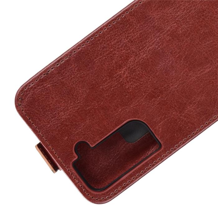 OEM - Flip mobilväska till Samsung Galaxy S21 - Brun