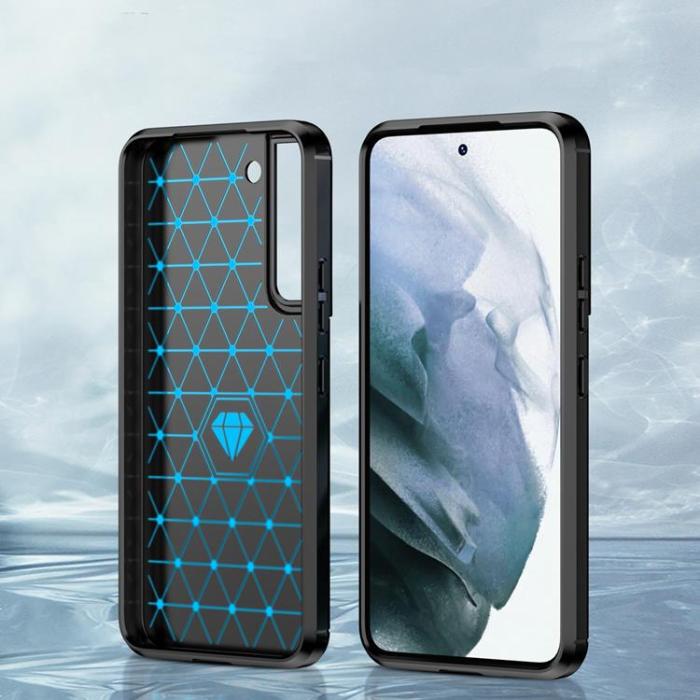 OEM - Galaxy S23 Plus Skal Carbon Silicone Flexible - Svart