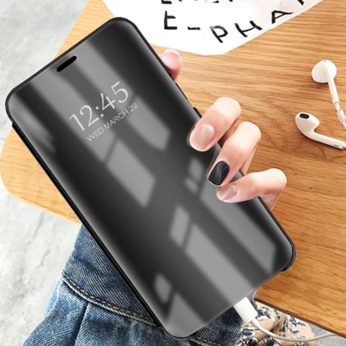 OEM - Smart Clear View fodral för Samsung Galaxy S22 Ultra svart
