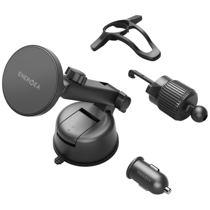 ENERGEA - Energea Induktiv laddare Energea Magdrive Kit 15W - Svart