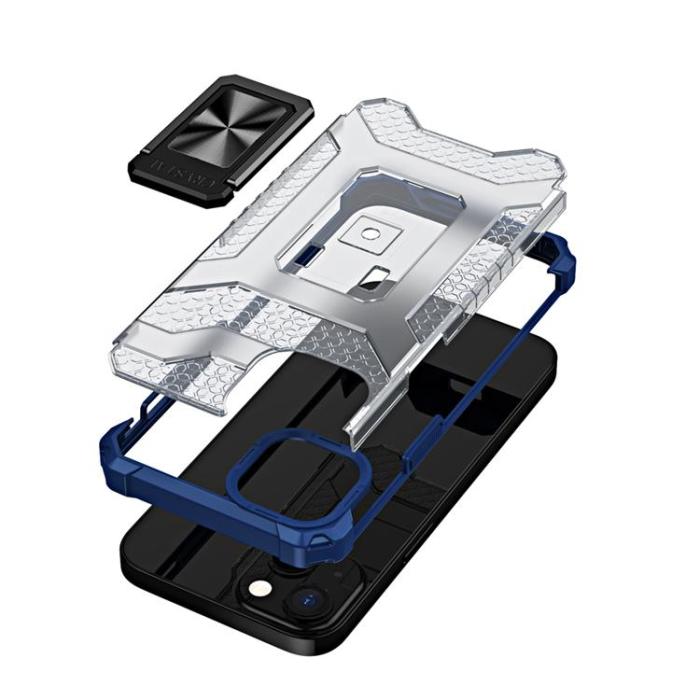 OEM - Crystal Ring Skal iPhone 13 mini - Blå