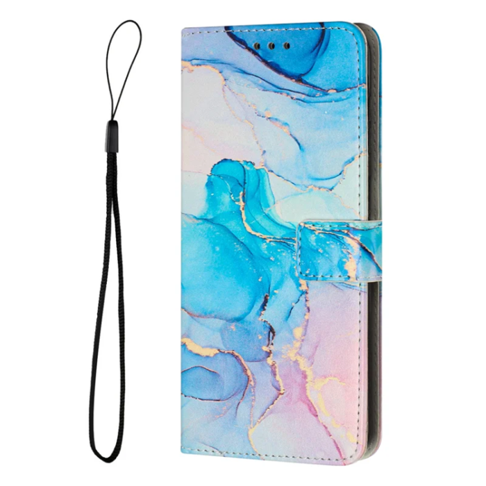 A-One Brand - Sony Xperia 10 VII Plånboksfodral Marble Pattern - Rosa / Grön