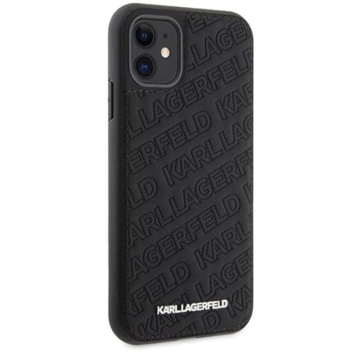 KARL LAGERFELD - KARL LAGERFELD iPhone 11/XR Mobilskal Quilted K Pattern - Svart