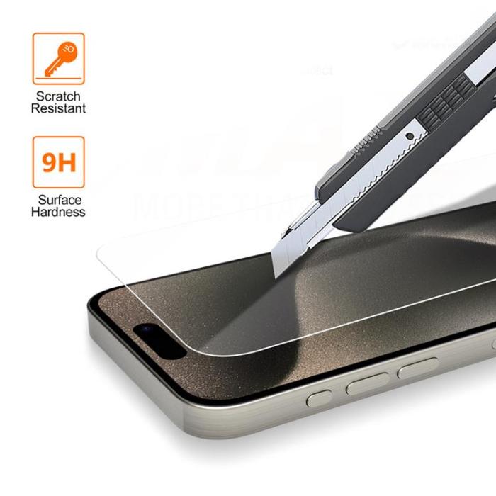 VMAX - Vmax iPhone 16 Pro Härdat Glas Skärmskydd - Clear