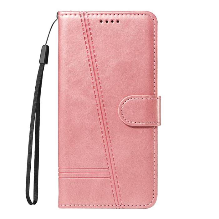 A-One Brand - Sony Xperia 10 VII Plånboksfodral T Shape Lines - Roséguld