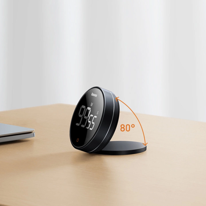 BASEUS - BASEUS Heyo Pro Roterande Elektronisk Timer - Grå