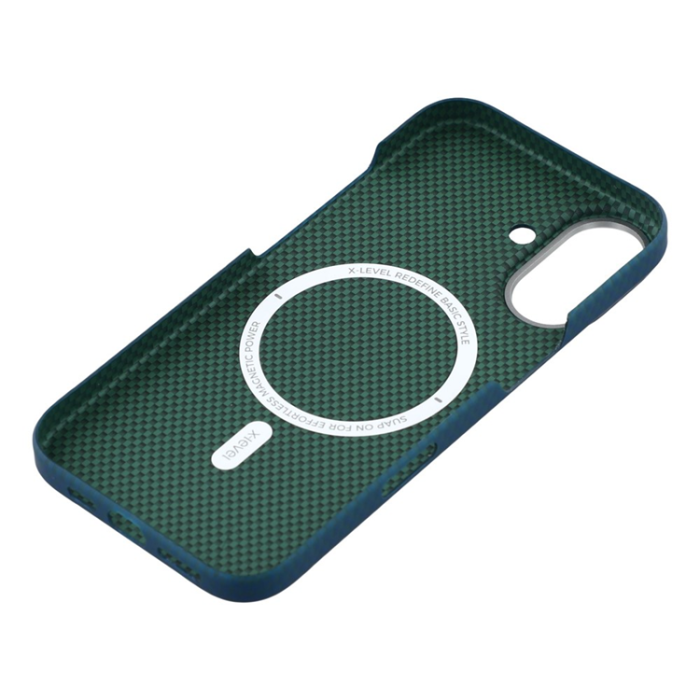 X-Level - X-LEVEL iPhone 17 Mobilskal MagSafe Carbon Nanofiber - Blå
