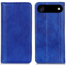 A-One Brand - iPhone 17 Air Plånboksfodral Äkta Läder Litchi - Blå