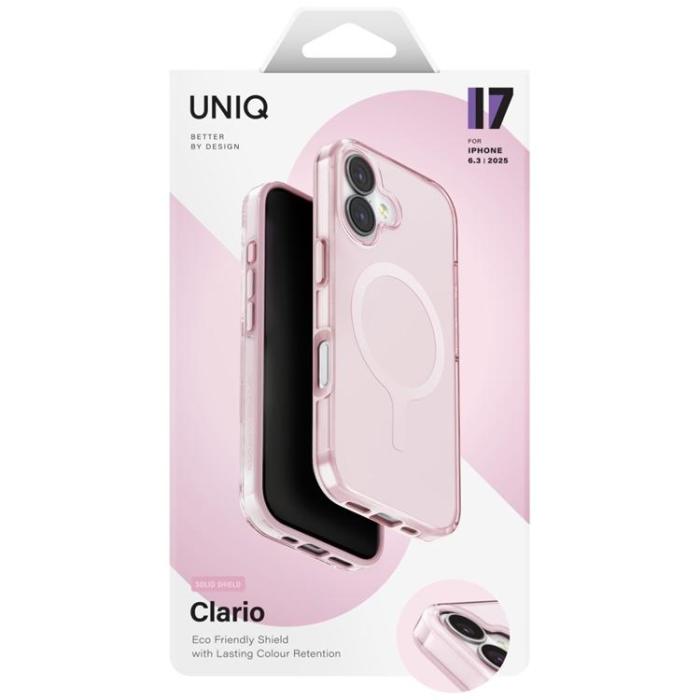 UNIQ - UNIQ iPhone 17 Mobilskal MagSafe Clario - Rosa