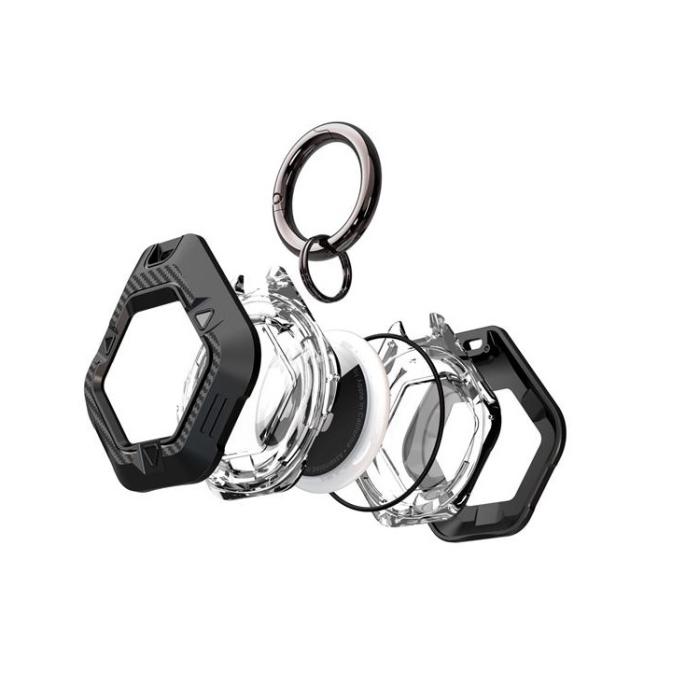 A-One Brand - Airtag hållare Carbon Anti-Fall - Svart