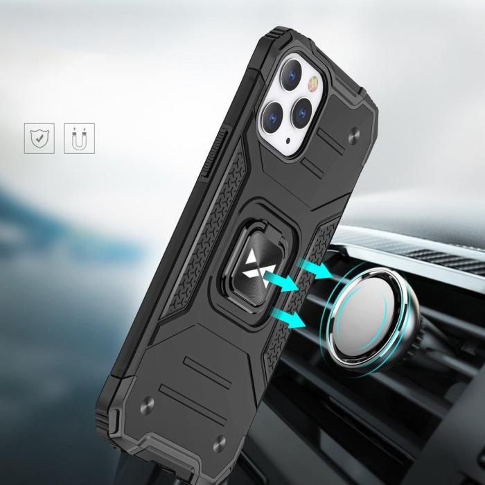 Wozinsky - Wozinsky Ring Kickstand Tough Skal iPhone 13 Pro Max - Blå