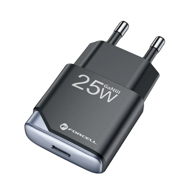 Forcell Snabbladdare USB C 25W GaN III PD 3A F-Energy - Svart | 505295 | AlltMobil