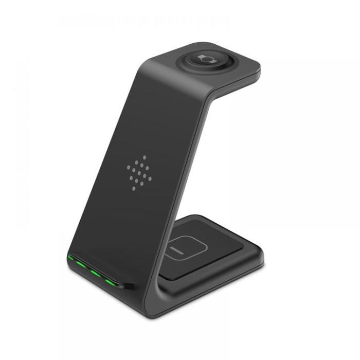 UTGATT - Tech-Protect 3-in-1 Trådlös Laddare A7 - Svart