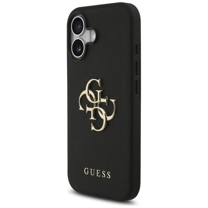 Guess - Guess iPhone 17 Mobilskal Grained Classic Logo - Svart