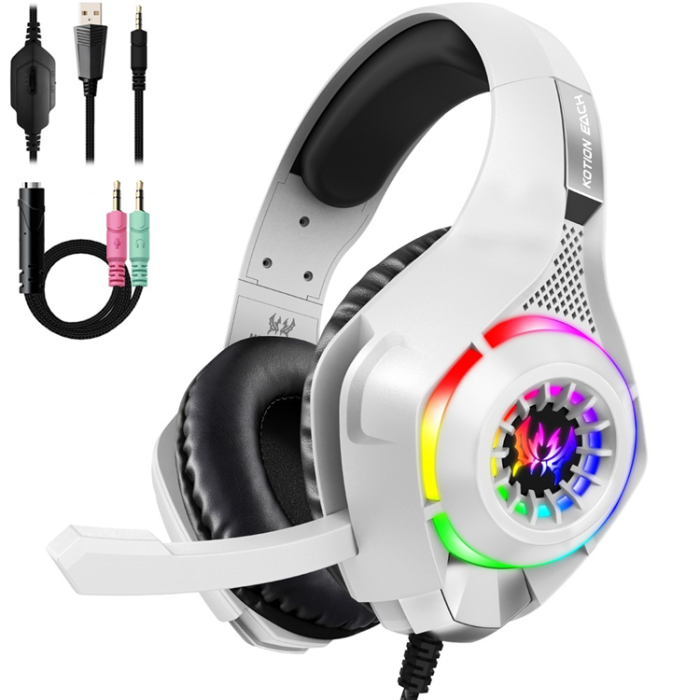 KOTION EACH - KOTION EACH Over-Ear Gaming Trådbundna Hörlurar RGB-ljus GS410