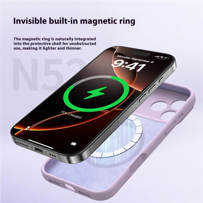 A-One Brand - iPhone 17 Pro Mobilskal MagSafe Precise Cutouts - Babyblå