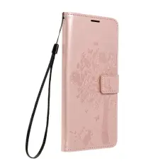 Forcell - Forcell MEZZO Pl&aring;nboksfodral till Samsung Galaxy A32 4G - Tr&auml;d Ros&eacute;guld