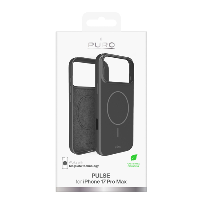 Puro - Puro iPhone 17 Pro Max Mobilskal Magsafe Polycarbonate Pulse - Grå