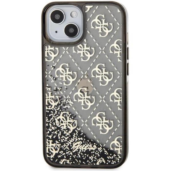 Guess - Guess iPhone 14 Mobilskal Liquid Glitter - Svart
