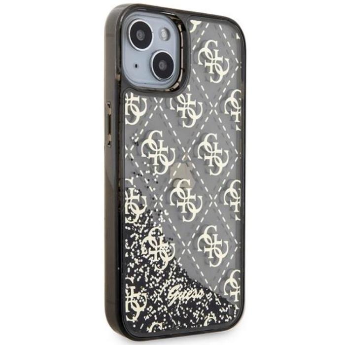 Guess - Guess iPhone 14 Mobilskal Liquid Glitter - Svart