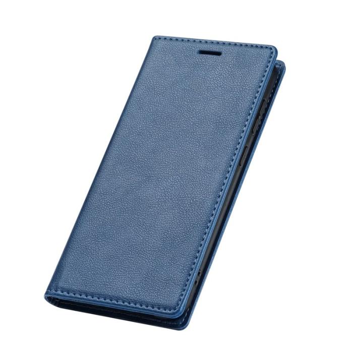 OEM - Samsung Galaxy S26 Plånboksfodral Magnetstängning Konstläder - Blå