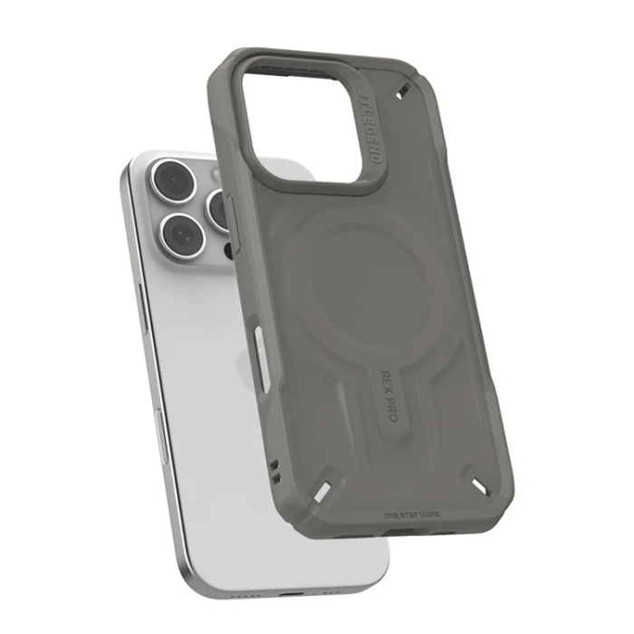 A-One Brand - JTLEGEND REX iPhone 16 Pro Mobilskal Magsafe Shockproof - Grå