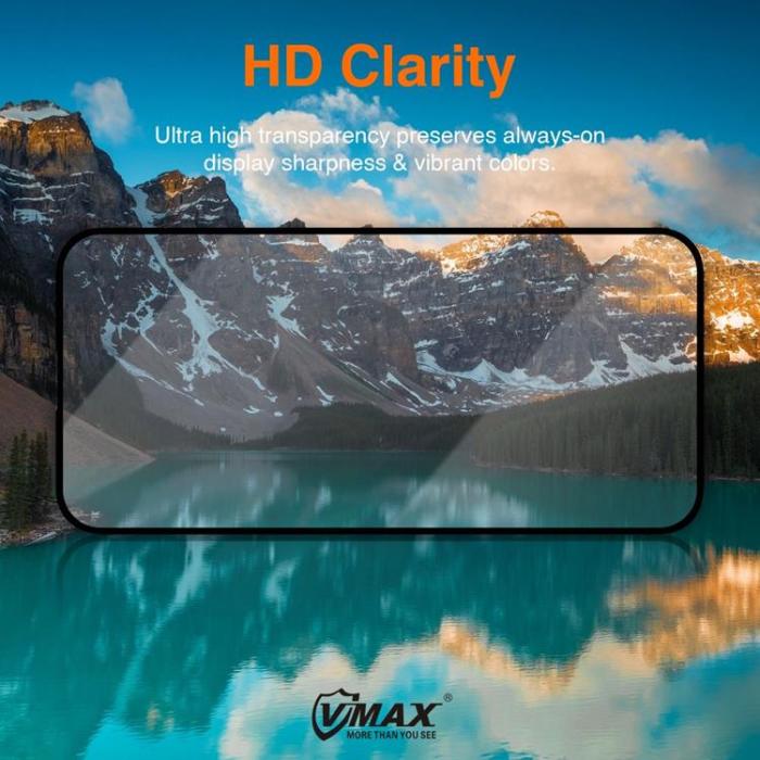 VMAX - Vmax iPhone X/XS/11 Pro Härdat Glas Skärmskydd 9D - Svart