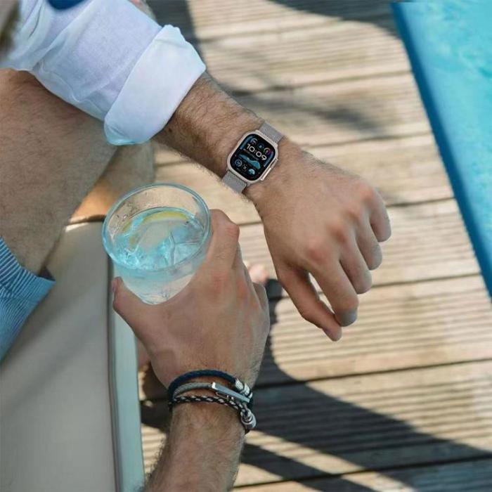 Tech-Protect - Tech-Protect Apple Watch (44/45/46/49mm) Armband Milano - Titanium