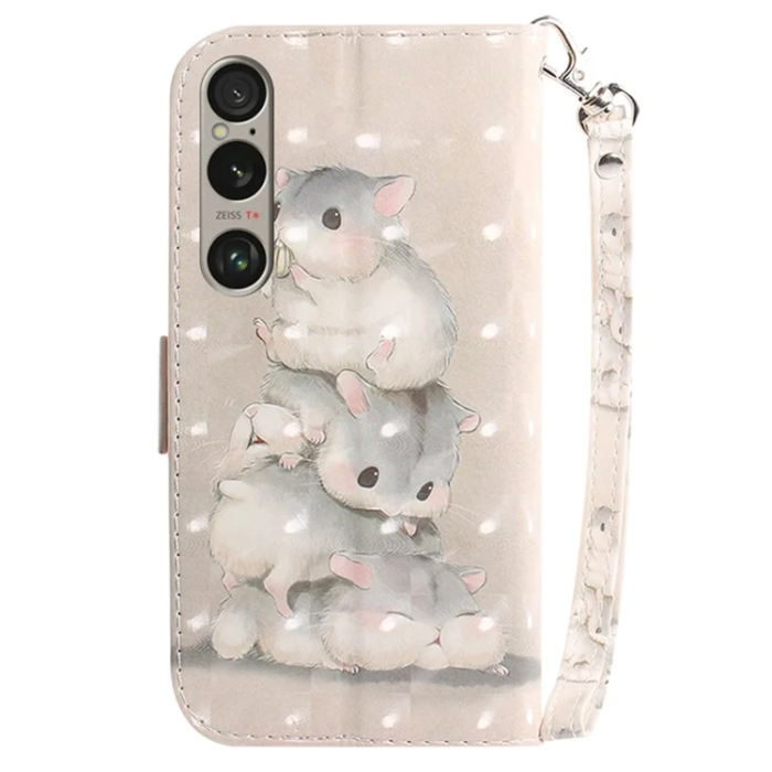 A-One Brand - Sony Xperia 1 VI Plånboksfodral med Handledsrem - Squirrels