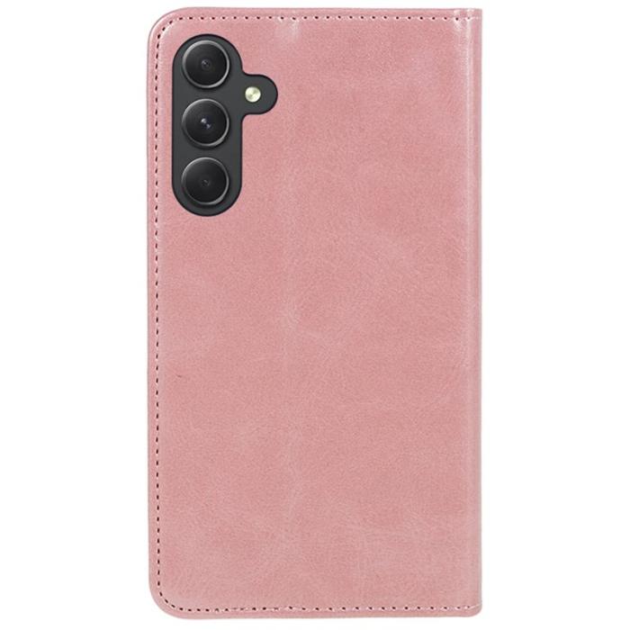 OEM - Samsung Galaxy A57 Fodral PU Läder Magnetisk - Roséguld