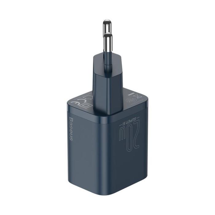 BASEUS - Baseus Väggladdare 20 W Lightning Kabel 1m - Blå