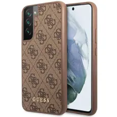 Guess - Guess Galaxy S23 Skal Metall Gold Logo - Brun