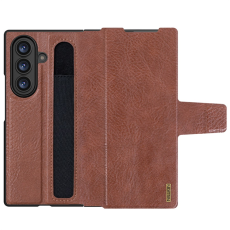 Nillkin - Nillkin Galaxy Z Fold 7 Plånboksfodral Kickstand - Brun
